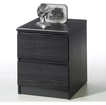 Noční stolek Noční stolek SIMPLICITY 291, Černý dub woodgrain