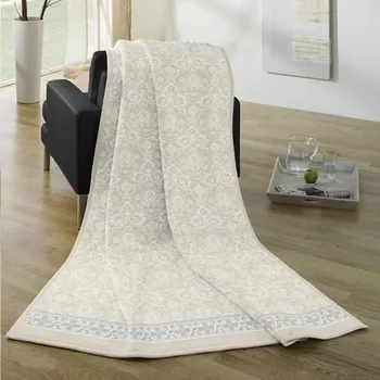 deka SCANquilt pléd VELURO vzor smetanová střední 150 x 200 cm