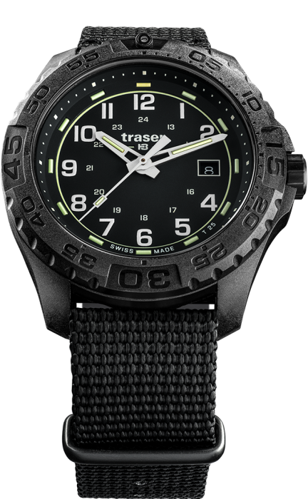 Traser P96 Outdoor Pioneer Evolution Black na textilním NATO řemenu