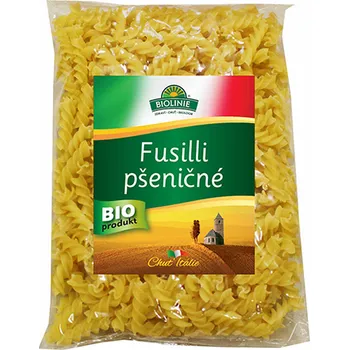 Příloha Fusilli pšeničné bílé BIO 500 g BIOLINIE