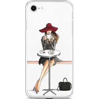 Pouzdro na mobilní telefon Kryt iPhone SE 2022 silikon Lady 6 (obal neboli pouzdro na iPhone SE 2022)