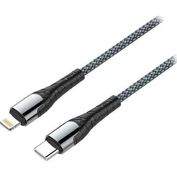 Datový kabel ColorWay USB-C na Lightning kabel 1m, šedý CW-CBPDCL033-GR