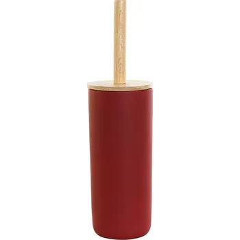 Dámské tričko WC kartáč DKD Home Decor Červená Bambus Kamenina (11.5 x 11.5 x 39 cm)