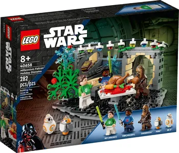 Stavebnice LEGO LEGO Star Wars 40658 Millennium Falcon – Vánoční diorama
