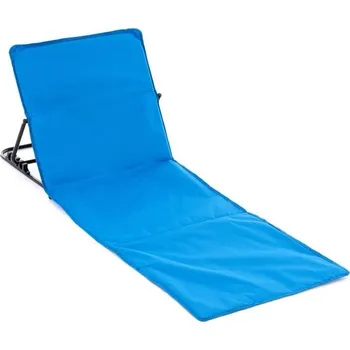 Zahradní lehátko Lehátko k vodě s nastavitelnou opěrkou modré, skládací, 166x58 cm