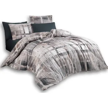 Bytový textil TipTrade Bavlněné povlečení Alvaro Šedé 220x200 + 2x 70x90 cm