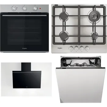 Set domácích spotřebičů WHIRLPOOL OMK38HU0X + WHIRLPOOL TGML 661 IX R + WHIRLPOOL AKR 62F LT K + WHIRLPOOL WIO 3T133 PE 6.5