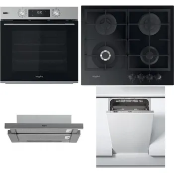 Set domácích spotřebičů WHIRLPOOL OMSK58RU1SX + WHIRLPOOL GOFL 629/NB1 + WHIRLPOOL AKR 749/1 IX + WHIRLPOOL WSIC 3M27 C