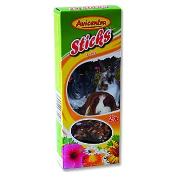 Krmivo pro hlodavce Tyčinky AVICENTRA s bylinkami pro velké hlodavce 2ks