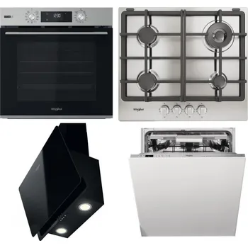 Set domácích spotřebičů WHIRLPOOL OMSK58RU1SX + WHIRLPOOL TGML 661 IX R + WHIRLPOOL WHVP 65F LM K + WHIRLPOOL WIO 3O540 PELG