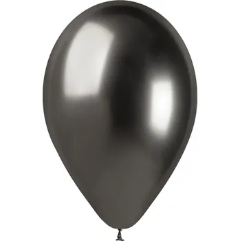 Balónek Svet balonku Sada chromových balonů - Šedé, 5 ks