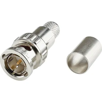 Audio kabel Sommer Cable HICON BNC 6G-SDI screw-type-male connector, straight, Nickel-plated / black