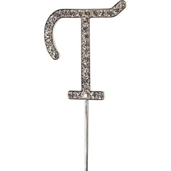 Party dekorace Diamantové písmeno - T