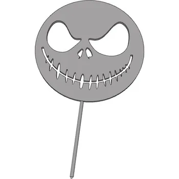 Jack Skellington - plastový zápich - Modrá