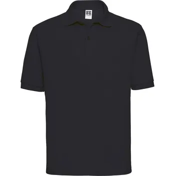 Pánské tričko Men&#039;s Polycotton Polo Russell Black T-Shirt RUSSELL šedá 2501025