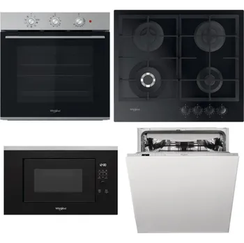 Set domácích spotřebičů WHIRLPOOL OMK38HU0X + WHIRLPOOL GOFL 629/NB1 + WHIRLPOOL WMF200G + WHIRLPOOL WIC 3C33 PFE