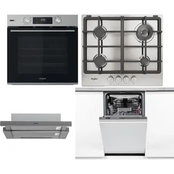 Set domácích spotřebičů WHIRLPOOL OMSK58RU1SX + WHIRLPOOL TGML 661 IX R + WHIRLPOOL AKR 749/1 IX + WHIRLPOOL WSIO 3O34 PFE X