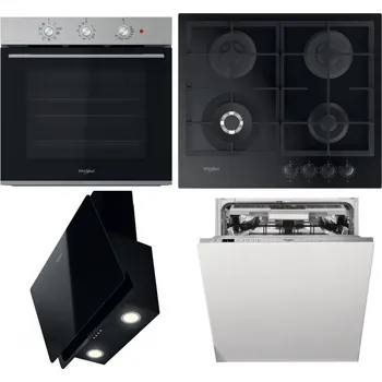 Set domácích spotřebičů WHIRLPOOL OMK38HU0X + WHIRLPOOL GOFL 629/NB1 + WHIRLPOOL WHVP 65F LM K + WHIRLPOOL WIO 3O540 PELG