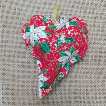 Vánoční dekorace Vánoční vonné srdíčko šikmé 05