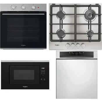Set domácích spotřebičů WHIRLPOOL OMK38HU0X + WHIRLPOOL TGML 661 IX R + WHIRLPOOL WMF200G + WHIRLPOOL WBC 3C34 PF X