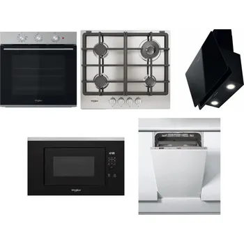 Set domácích spotřebičů WHIRLPOOL OMK38HU0X + WHIRLPOOL TGML 661 IX R + WHIRLPOOL WHVP 65F LM K + WHIRLPOOL WMF200G + WHIRLPOOL WSIC 3M27 C