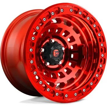 Plechové kolo Fuel D100 ZEPHYR BEADLOCK disk 17x9 5x127 71.5 ET-15, Candy red