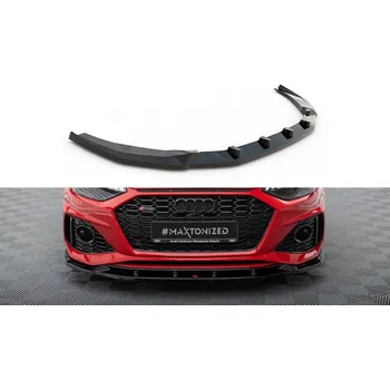Nárazník Spojler pod nárazník lipa V.2 Audi RS4 B9 Facelift černý lesklý plast