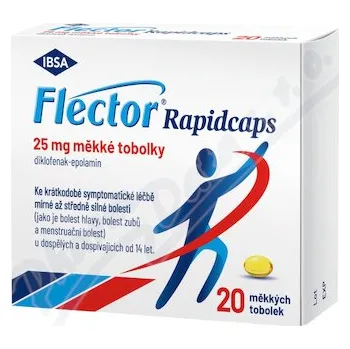 Lék Flector Rapidcaps 25mg cps.mol.20