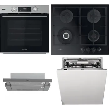 Set domácích spotřebičů WHIRLPOOL OMSK58RU1SX + WHIRLPOOL GOFL 629/NB1 + WHIRLPOOL AKR 749/1 IX + WHIRLPOOL WIO 3O540 PELG