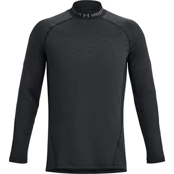 tričko Under Armour ColdGear Armour Twist Mock LS - Black/Pitch Gray XL