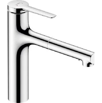 Vodovodní baterie Hansgrohe Zesis M33 - Dřezová baterie s výsuvnou sprškou, chrom 74822000