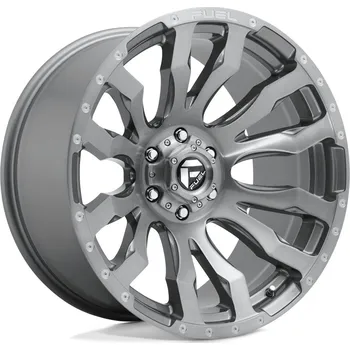 Plechové kolo Fuel D693 BLITZ disk 22x10 6x135 87.1 ET-18, Platinum