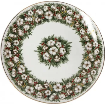 Porcelánový tác/talíř 30,5 cm Batuffoli BRANDANI (barva - porcelán, bílá/červená/zelená)