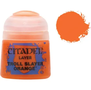 Výtvárné potřeby Citadel Layer Paint (Troll Slayer Orange) - krycí barva, oranžová