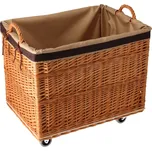 ČistéDřevo Proutěný koš na dřevo na…