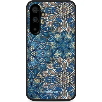 Pouzdro na mobilní telefon Lesklý kryt Mobiwear Glossy - Samsung Galaxy S23 FE - G038G - Modré mandala květy (Prémiové lesklé pouzdro, obal, kryt Mobiwear Glossy na mobil Samsung Galaxy S23 FE - G038G - Modré mandala květy, materiál Plast + TPU silikon - krytí po všech stranách,)