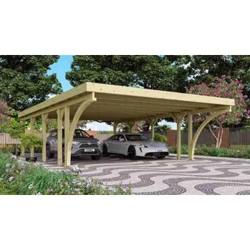 Plachta na motorové vozidlo carport KARIBU CLASSIC 3C 61980 ocelové střešní plechy