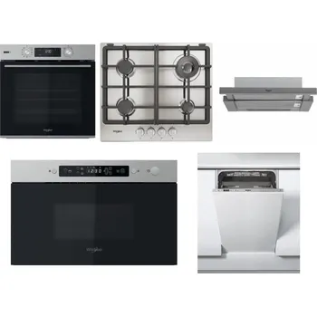Set domácích spotřebičů WHIRLPOOL OMSK58RU1SX + WHIRLPOOL TGML 661 IX R + WHIRLPOOL AKR 749/1 IX + WHIRLPOOL MBNA910X + WHIRLPOOL WSIC 3M27 C