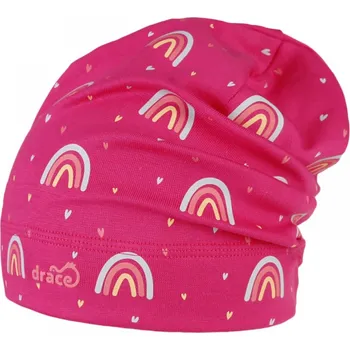 Čepice Bavlněná čepice Dráče - Pepe 03, růžová, duha Barva: Růžová, Velikost: 48-50