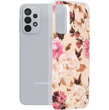 Pouzdro na mobilní telefon Kryt Samsung Galaxy A33 5G Techsuit - Marble Series - Mary Berry Nude