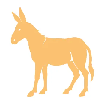 Samolepící dekorace Osel 008 levá (08 - béžová) SAMOLEPKA NA AUTO, NÁLEPKA, FÓLIE, POLEP, TUNING, VLASTNÍ TEXT, TISK, AUTOSAMOLEPKY.cz, POLEPY, OBRÁZEK, LOGO, 3D STICKERS