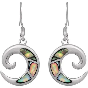 Náušnice Stříbrné náušnice s paua perletí Ag 3,6 g