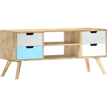 Televizní stolek vidaXL TV stolek 110 x 35 x 48 cm masivní mangovníkové dřevo [286483]