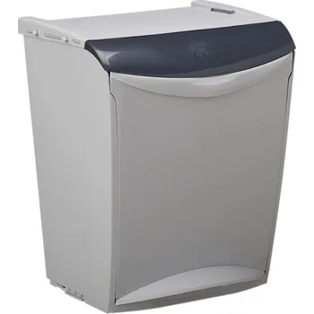 Odpadkový koš Rossignol SAS Koš na tříděný odpad stohovatelný Rossignol Bakatri 50722, černý, 25 L