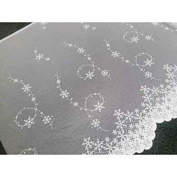 Záclona TYLEX Žakárová záclona - VLOČKY 392701 160 cm