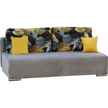 Pohovka Bodo květy šedá