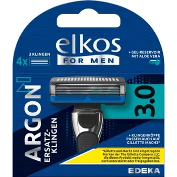ELKOS MEN XENON Premium Náhradní holicí hlavice Argon 3.0, 4 ks Neměcko