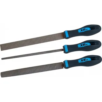 Sada rašplí na dřevo 200 mm 3díly plochý, kulatý, půlkulatý - XTLine XT180265