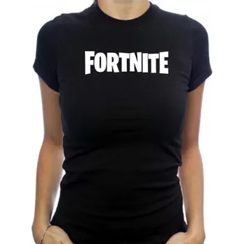 dámské tričko Fortnite logo Černá XL