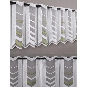 Vitrážková záclona Green Angle Velikost: výška 40 cm